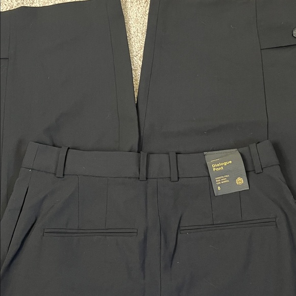 Aritzia Babaton Dialogue Pant Black Wool Barrel High Rise Trousers Women’s 8 NWT - Picture 10 of 11